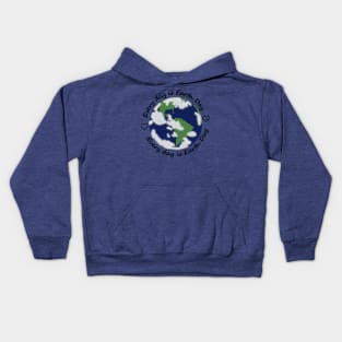 Every Day is Earth Day Eco Hearts Kids Hoodie